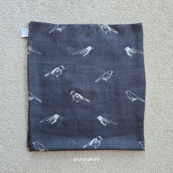 NWT Beck Sondergaard Wool/Silk Sparrow Scarf LIghtweight Bird - Picture 10 of 11